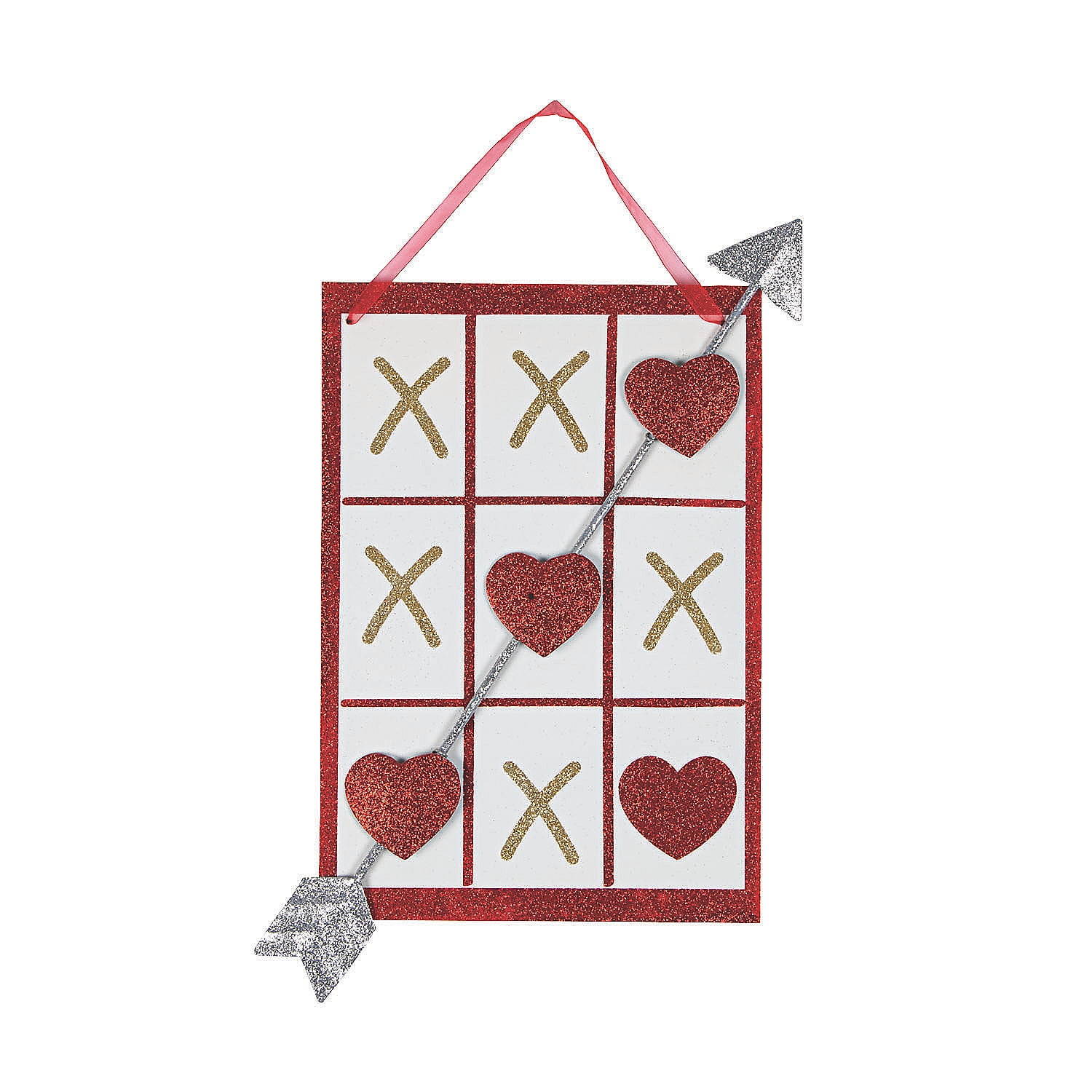 Valentine Tic Tac Toe Wall Sign Home Decor 1 Piece