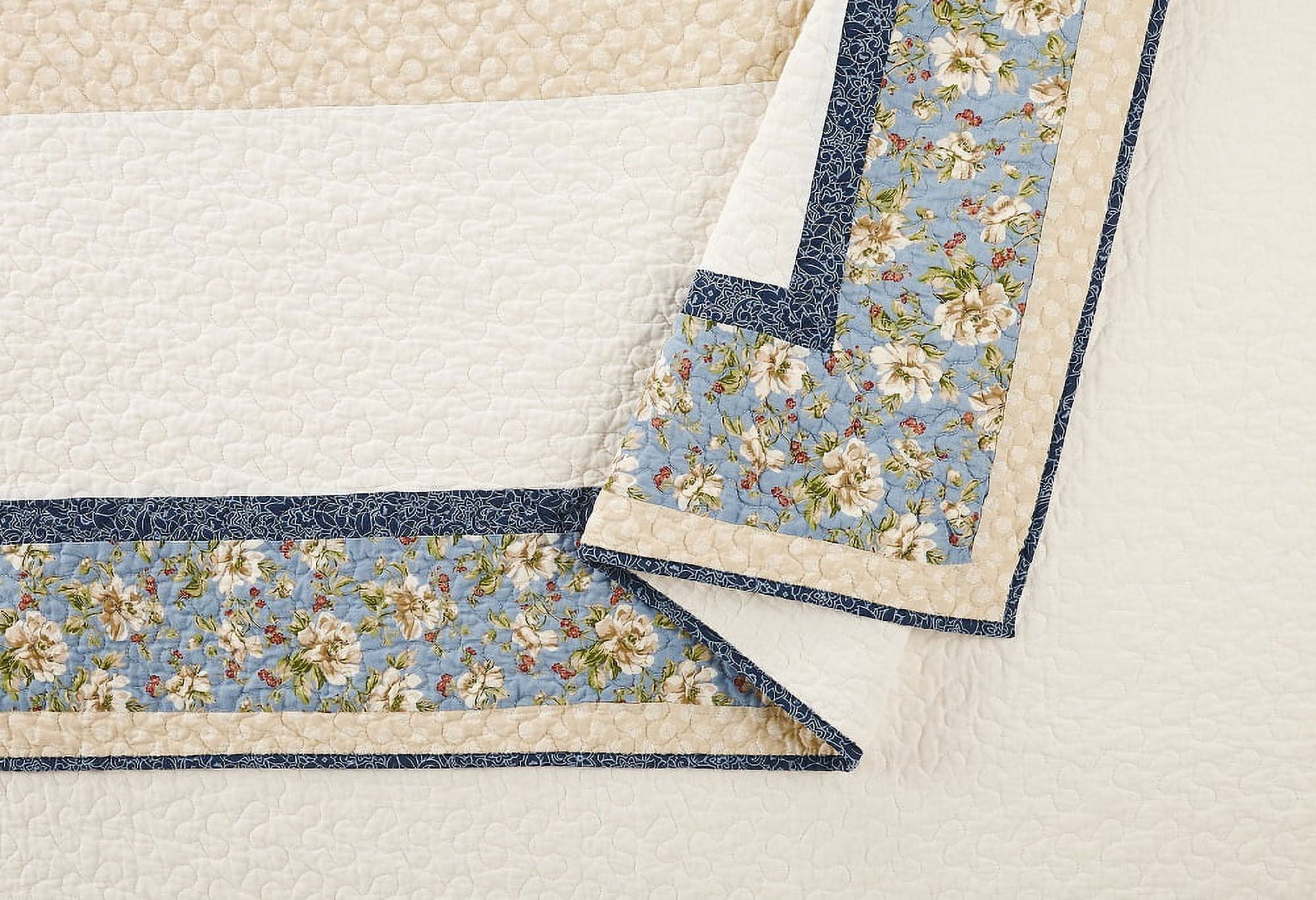Better Homes & Gardens Americana Cotton Standard/Queen Pillow Shams, Beige, 2 Count
