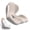 Beige, variant on L-shaped Ergonomic Seat Cushion with Lumbar Support, Tailbone Pain Relief Cushion for Car and Truck Drivers