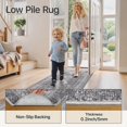 thumbnail image 4 of GENIMO 2'6''x12 Non Slip Hallway Runner Rug, Machine Washable, Thin & Low Pile Lightweight for Kitchen, Laundry, Entryway, Bedroom & Living Room, Gra, 4 of 8