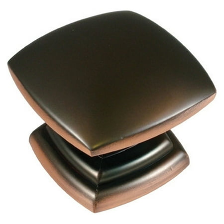 0.375 Square Knob - Hickory Hardware Euro-Contemporary Square Cabinet Knob