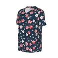thumbnail image 6 of Fotbe Cherry Blossoms Baseball Jersey Shirt for Men and Women, Casual Short Sleeves Button Down T-Shirt-4X-Large, 6 of 9