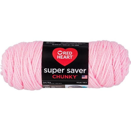 Red Heart Super Saver Chunky Yarn-Petal Pink