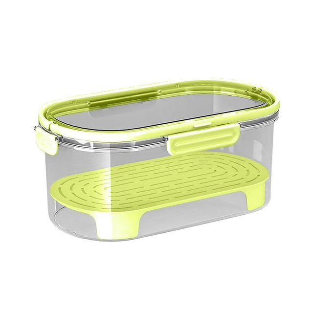 Boîte de Conservation Extérieure pour Pique-Nique et Camping, Qualité Alimentaire, Boîte Bento Compartimentée, Panier Scellé, Réfrigérateur, Boîte de Rangement Transparente pour Fruits