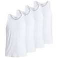thumbnail image 1 of Jack & Jones Camiseta de tirantes para Hombre, Pack de 4 - JACBASIC TANKTOP, liso, algodón Blanco XL (X-Large), 1 of 4