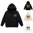 thumbnail image 5 of LRen Girls Leopard Bow Print Hoodies Y2K Pullover Sweatshirts Causal Loose Fit Drop Shoulder Long Sleeve Pocketless for Girls 2-14 Years Fashion Fall Winter Clothes, 5 of 8