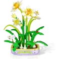 thumbnail image 2 of JM Kit de construcción de ramo de flores, bloques de construcción de flores bonsái, plantas artificiales, juegos de construcción de flores, mini ladrillos no compatibles JM, 2 of 5