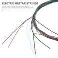 thumbnail image 3 of Raindrops 6Pcs Electric Guitar Strings Replacement Metal Assorted Color Practical Guitar Accessory, 3 of 5