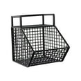 thumbnail image 4 of simhoa Adhesive Small Metal Basket Wall Mount Fruit Basket for Craft Room Garage RV 1 Grid, 4 of 8