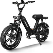 Himiway Escape Pro Step Thru Electric Bike for Adults, 750W Motor, 20"x4" Fat Tires E-Bike,30-50Mi, Moped-styleElectric Bicycle with 48V 17.5Ah Battery 25 MPH Full Suspension Shimano 7-Speed System
