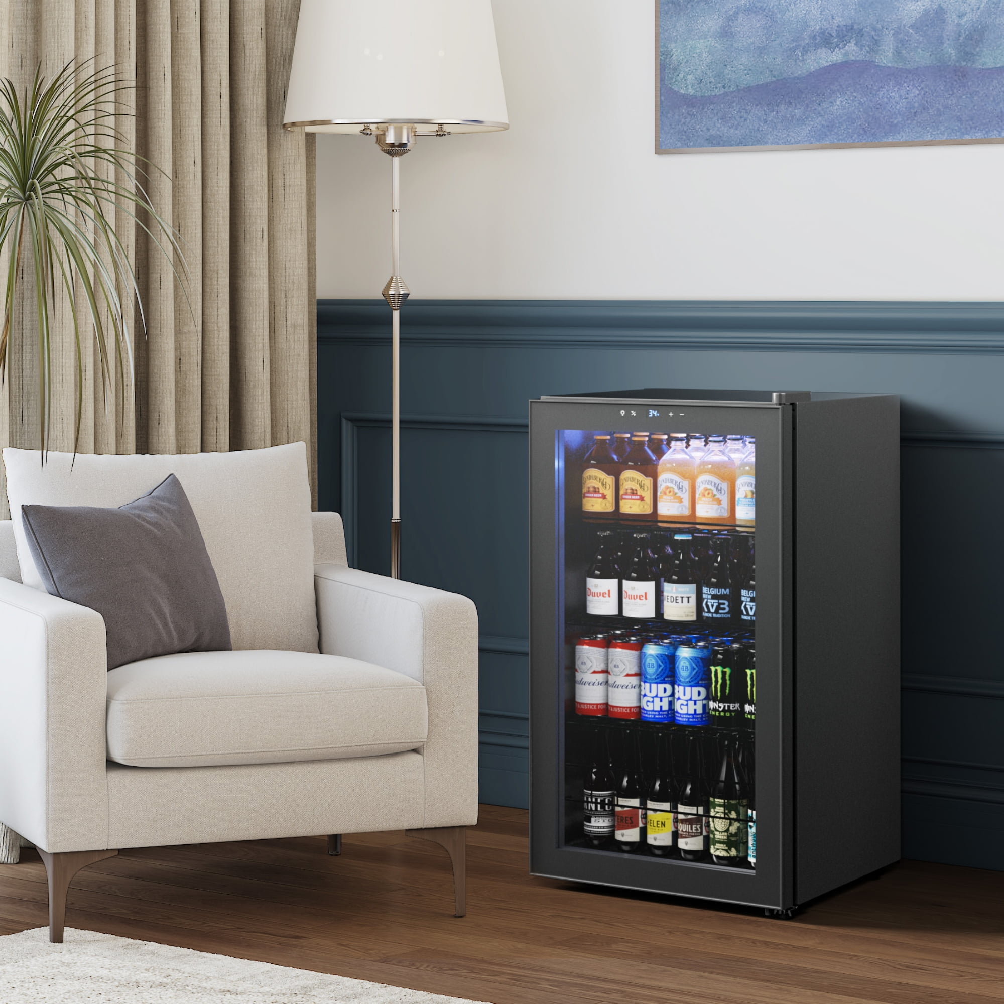 Yeego Beverage Cooler, 272 Cans Beverage Refrigerator with Glass Door for Home/Bar/Office, 2 Pack