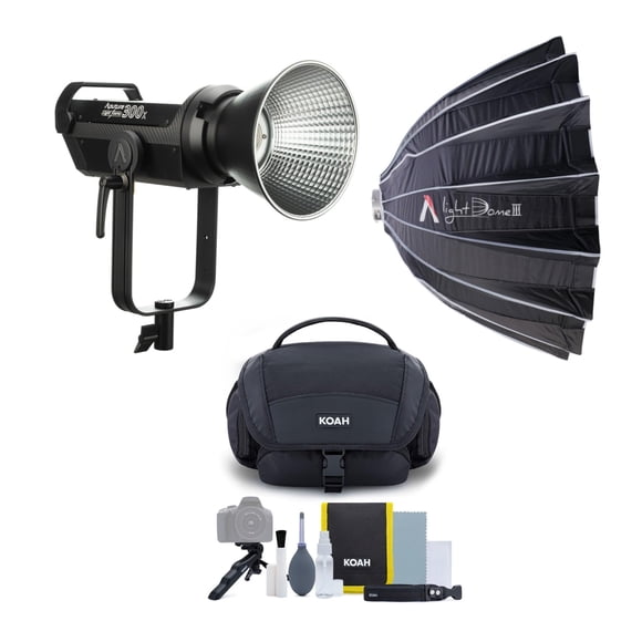 Luz LED monocolor Aputure LS 300x con cúpula de luz III