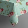 thumbnail image 5 of Pioneer Flower Floral Print Pattern Square Tablecloth, Waterproof Wipeable Spillproof Washable Table Cover for Home Kitchen Party Decor, 42"x42", 5 of 6