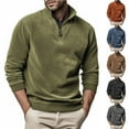 thumbnail image 4 of Mens Sweatshirt Adult 1/4 Zip Sweatshirt Men's Fashion Hoodies & Sweatshirts Men's sweatshirts, 4 of 4
