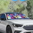 thumbnail image 3 of Binienty Hippie Cat Sun Shade for Car Windshield Cute Car Front Window Shades Foldable Automotive Sun Protection Visors Heat Reflector-Keep Your Vehicle Cool, 3 of 7