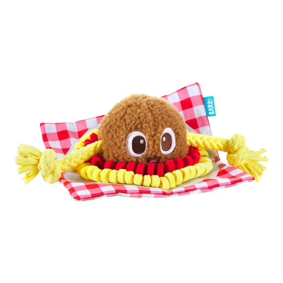 BARK Spaghetti and Muttballs Plush Tug-O-war Dog Toy, Small & Medium Dogs
