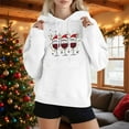 thumbnail image 2 of Visit the JURANMO Store Womens Regular Fit Hooded Pullover Red Wine Glass Graphic Long Sleeve Casual Sweatshirts Drawstring Lightweight Fall Hoodie with Pocket White L, 2 of 4