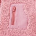 thumbnail image 6 of KAUOD Girls Fuzzy Mock Neck Vest Zip up Winter Fleece Sleeveless Coats Front Zipper Pockets Plush Outwear Vest Padded Warm, 6 of 6