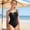 Black, variant on XINXIAOO Girls One Piece Swimsuits Solid Color Adjustable Straps Girls Swimsuits Size 13-14 Years Kids Bathing Suits Girls