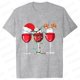 thumbnail image 1 of Camisetas navideñas de vino para mujer, ropa, camisetas divertidas de dibujos animados, camiseta de moda Kawaii, camisetas coreanas para mujer, camisetas navideñas para vino, 1 of 5