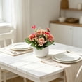 thumbnail image 6 of Fufafayo Artificial Rose Plants, Small Potted Fake Flowers, Indoor Greenery Tabletop Decor, Lifelike Faux Blossom Arrangement for Living Room, Office or Bedroom Home Accent, 6 of 6