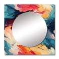thumbnail image 2 of Designart "Expressive Artistry In Pastel Colors" Abstract Square Mirror For Wall Decor - Large Multicolor Square Mirror Printed Wall Decor - Modern Square Living Room Mirror, 2 of 5