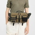 thumbnail image 4 of Messenger bag outdoor tactical waist bag multifunctional sports men's chest bag waist bag - Khaki, 4 of 5