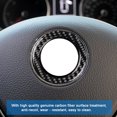 thumbnail image 4 of Steering Wheel Emblem Steering Wheel Emblem Filler Steering Wheel Emblem Decal Car Decor Accessory Carbon Fiber Steering Wheel Emblem Filler Decal Sticker Car Decor Accessory For ANGGREK Steering Wheel Emblem, 4 of 8