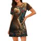 thumbnail image 1 of Disketp Sunshine Butterfly Flower Bear para Camisón Corto de Manga Corta para Mujeres, Camisón Cómodo con Escote Redondo, Bonito y Confortable, 1 of 6