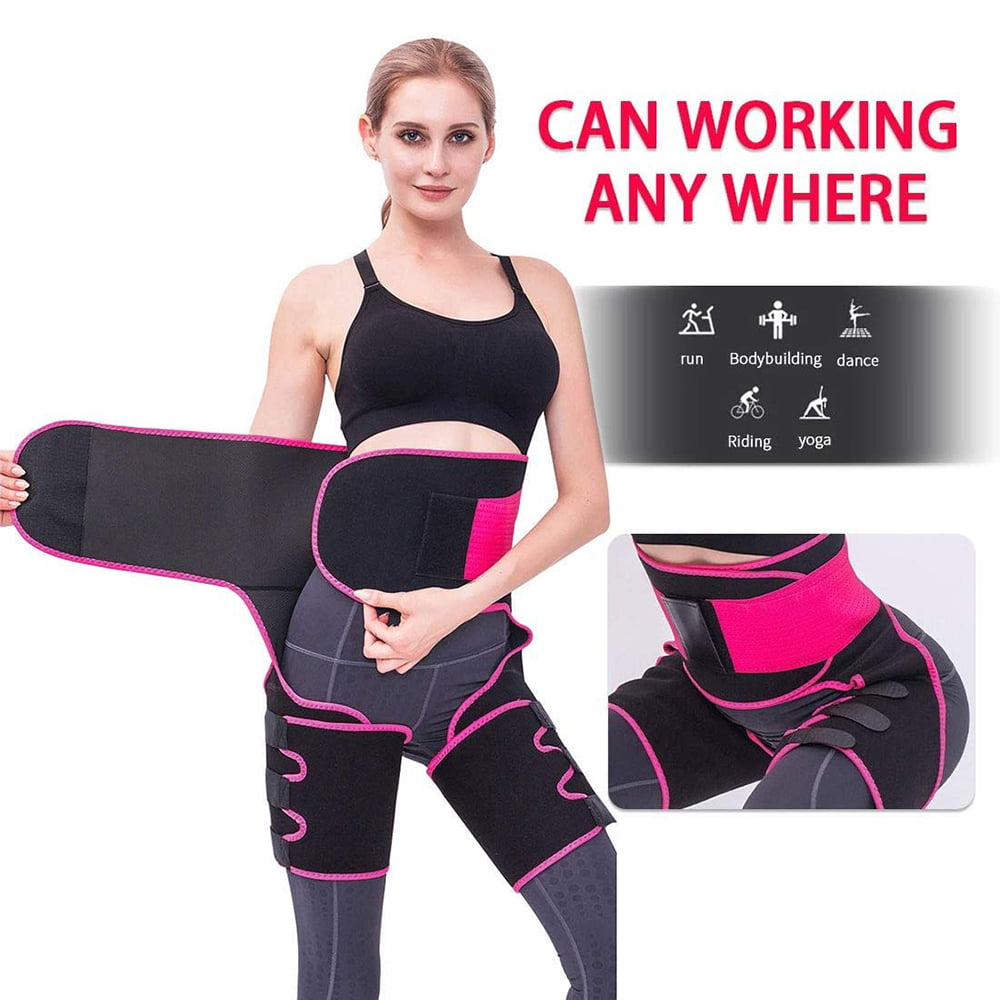 SUNPLAY 3-in-1 High Waist Thigh Trimmer Yoga Running Fitness Weight lossShaping Invisible Lift Butt，LifterShaper Waist Slimming for Women 