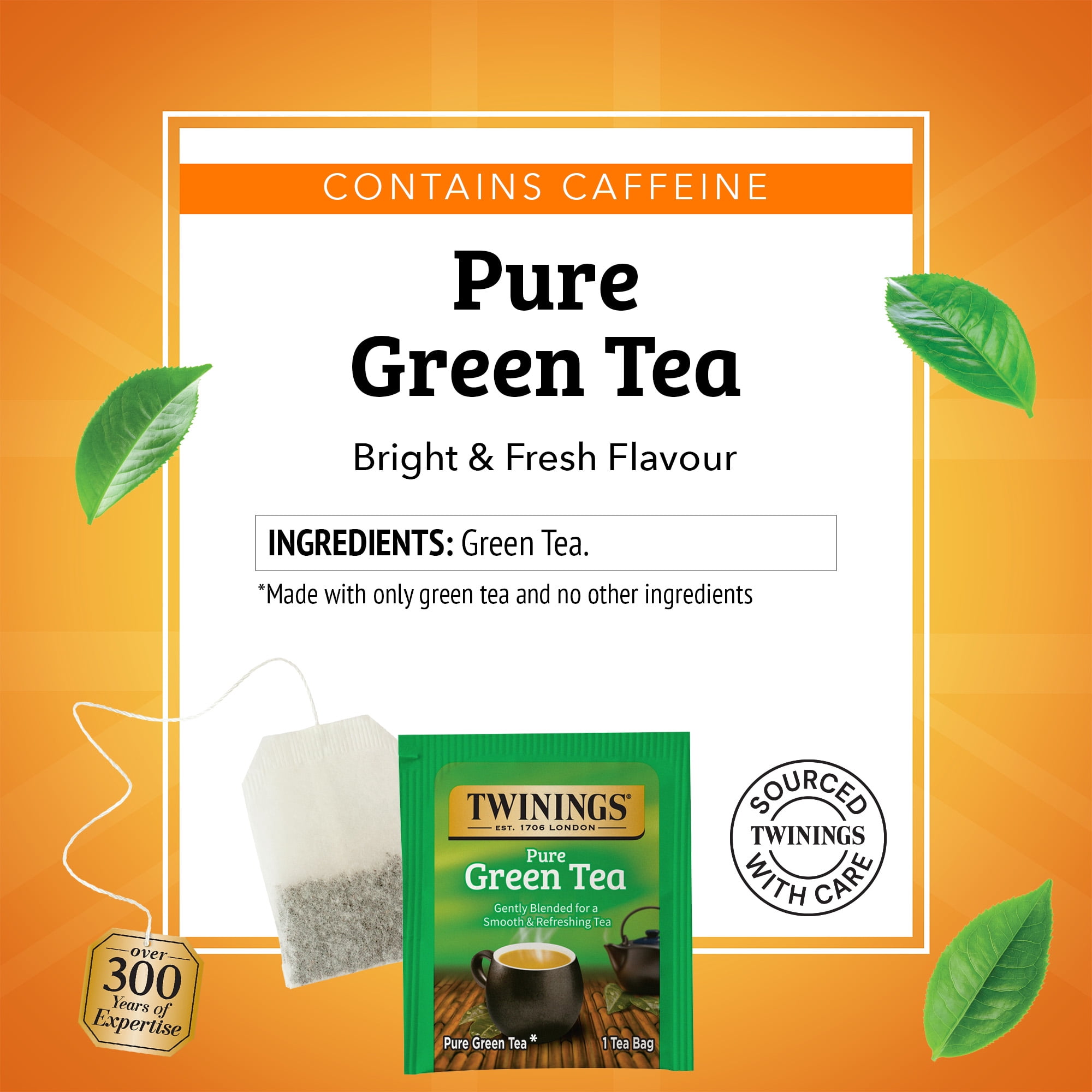 (4 pack) Twinings Pure Green Tea Bags, 20 Count Box