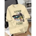 thumbnail image 2 of Boys T Shirts Boys Graphic Tees Short Sleeve Funny Fishing Pattern Summer Tops for 8-12 Years, 2 of 7