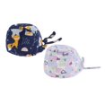 thumbnail image 5 of Gorros de trabajo 2PCS Zulema impreso a prueba de polvo unisex Morado claro con Dibujos animados, 5 of 5