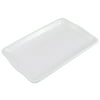 Unique Bargains Kitchen Plastic Rectangle Design Plate Dish Tableware White 23.5 x 15cm