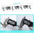 thumbnail image 3 of Mop Broom Holder, Stainless Steel Wall Mounted Storage Organizer Tool for Kitchen, Garage, Bathroom Organization and storage (4 Racks 5 Hooks), 3 of 7