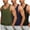 Black/Army Green/Navy, variant on Coshow 3 Pack Men's Casual Tank Tops Cotton O-neck Lightweight Comfort sleeveless T-Shirts