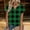 Army Green, variant on Guluxicc V Neck T Shirts for Women Short Sleeve Plaid Casual Loose Tops Spring Summer Womens Shirts