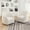 White, variant on 32" Wide Modern Boucle Swivel Barrel Chair, No Assembly Round Upholstered Swivel Accent Armchair for Living Room, Bedroom, Office (Oatmeal)