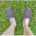thumbnail image 3 of Roxsoni Men's Comfort Winter House Slippers Non-Slip Memory Foam Indoor X-Large, Gray, 3 of 5