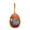 Orange-OR-home supplies, variant on LEFTHIGH Home Set of 5 Sparkling Easter Eggs Fabric Decoration Colorful Hanging Pendant for Home Decor Party Basket Fillers Hunt Game 8.5x6.5cm Home Improvement