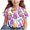 #0381-Purple, variant on Cowsor Tween Boys Girls Easter Bunny Print Crew Neck Short Sleeve Tee Soft Lightweight Cotton Summer Casual Easter Daily Wear for Kids 3-14 Years