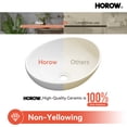 thumbnail image 6 of HOROW Bathroom Vessel Sink, 16'' X 13'' Oval Modern Above Counter Vanity White Porcelain Ceramic, 6 of 10