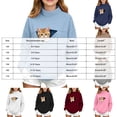 thumbnail image 4 of Mnyotv Girls Cat Pouch Sweatshirt Fleece Lined Long Sleeve Hoodless Pullover Sweatshirts with Pet Pockets Size 11-12 Years, 4 of 5