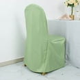 thumbnail image 4 of BalsaCircle Sage Green Solid Polyester Banquet Chair Covers Slipcovers Party Linens, 4 of 8