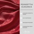 thumbnail image 3 of Elrene Chemin de Table Jacquard Poinsettia Élégance pour les Fêtes, 13 Pouces x 70 Pouces, Rouge, 3 of 6