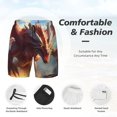 thumbnail image 3 of Lsque Ferocious Dragon Fury Pattern Mens Swim Trunks- Bathing Suit Compression Liner - Beach Swim Shorts Swimwear - (S-3XL) - Stretch Quick Dry-Small, 3 of 6