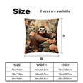 thumbnail image 5 of Sloth Velvet Throw Pillow Covers Set of 2 - Unique Patterns, 16x16/18x18/20x20 Inches,for Home Decor, Sofa, Bed - Pillow Inserts Included, 5 of 6