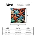thumbnail image 5 of Starfish Covers - Set of 2 Throw Pillow Covers with Unique Patterns for Living Room Decor - Available in 16x16, 18x18, and 20x20 Inches Throw Pillows for All Occasions, 5 of 6