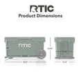 thumbnail image 4 of RTIC 72 Qt 96-Can Ultra-Light Rolling Cooler, Dark Pine, 4 of 8