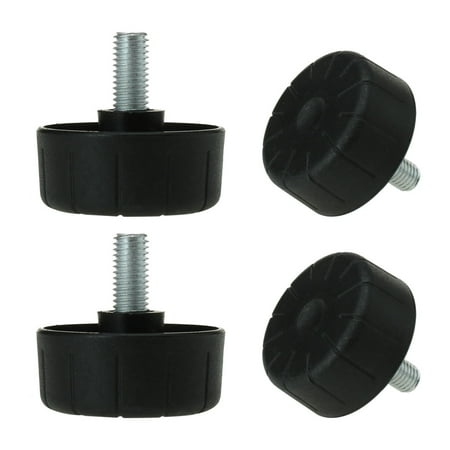 4pcs M10 x 20 x 50mm Leveling Feet Adjustable Leveler Floor Protector for Home Furniture Desk Table Chair Leg